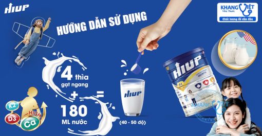 Sữa Hiup tăng chiều cao chính hãng – Giải pháp dinh dưỡng toàn diện cho sự phát triển của bé