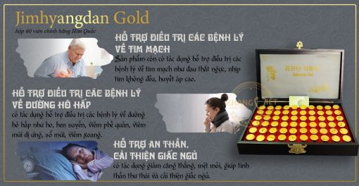 Viên uống An cung trầm hương Jimhyangdan Gold hộp 60 viên chính hãng Hàn Quốc