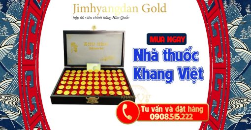 Viên uống An cung trầm hương Jimhyangdan Gold hộp 60 viên chính hãng Hàn Quốc