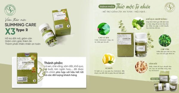 Thuoc giam can slimming care x3 co tot khong