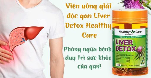 Viên uống thải độc gan Liver Detox Healthy Care bảo vệ sức khỏe