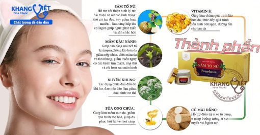 Viên uống đẹp da sâm tố nữ Collagen Puecolazen Kohinoor chính hãng – Bổ sung nội tiết tố nữ