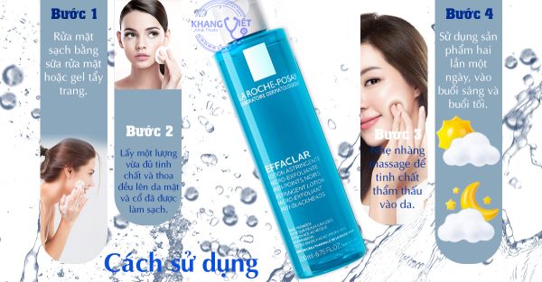 huong dan su dung Toner La Roche Posay Effaclar Lotion Astringent