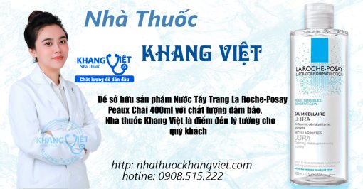 Nước Tẩy Trang La Roche-Posay Peaux Chai 400ml