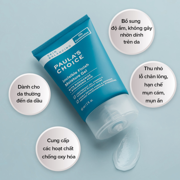 Kem Dưỡng Đêm Paula’s Choice Skin Balancing Invisible Finish Moisture Gel 60ml