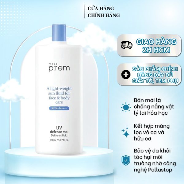 Kem Chống Nắng Vật Lý Phổ Rộng Face & Body Make Prem