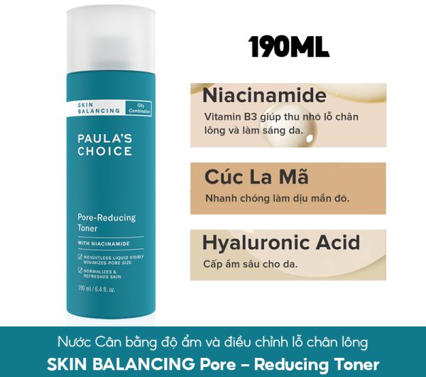 Toner Paula’s Choice Skin Balancing Pore-Reducing Toner 190m