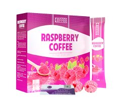 Cà phê mâm xôi giảm cân Raspberry Coffee Hộp 15 gói chính hãng