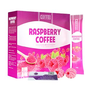 Cà phê mâm xôi giảm cân Raspberry Coffee Hộp 15 gói chính hãng