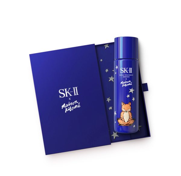 Set SK-II Nước Thần Phiên Bản Giới Hạn Maison Kitsune Blue – Bộ 4 Món Dưỡng Da Cao Cấp