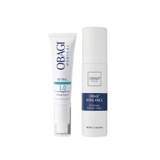 Bộ Đôi Phục Hồi & Trẻ Hóa Da Obagi Retinol 1.0 và Rebalance – Dưỡng Ẩm, Cân Bằng Hệ Vi Sinh, Làm Mịn Da