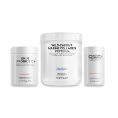 Collagen, Vitamin C & Probiotic Codeage – Bộ 3 Vàng Cho Làn Da Căng Bóng, Mịn Màng Tự Nhiên