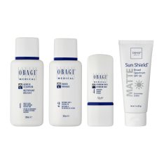 Combo Chăm Sóc Da Khô Obagi Gentle Cleanser, Toner, Exfoderm Forte & Sunshield Matte – Sạch, Dưỡng Ẩm, Chống Nắng