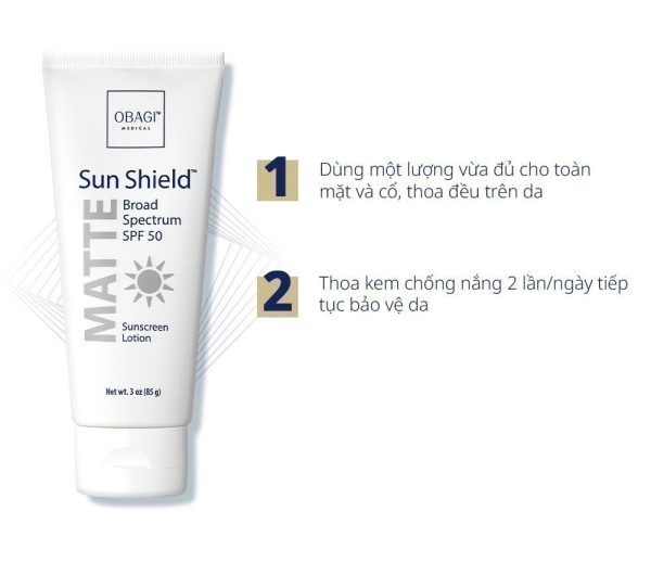 Combo Chăm Sóc Da Khô Obagi Gentle Cleanser, Toner, Exfoderm Forte & Sunshield Matte – Sạch, Dưỡng Ẩm, Chống Nắng