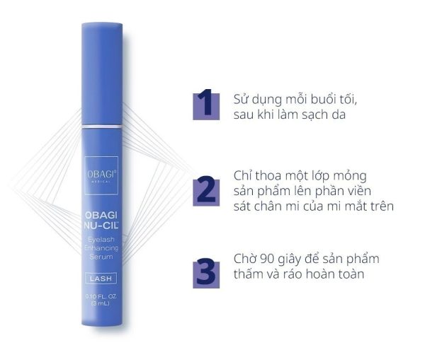 Combo Serum Dưỡng Mi Và Lông Mày Obagi Nu-Cil Eyelash & Eyebrow Boosting