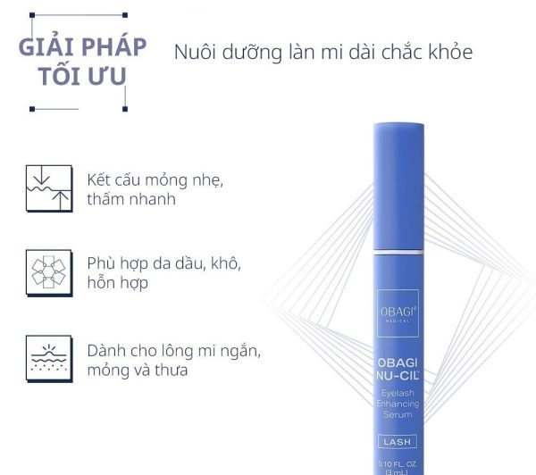 Combo Serum Dưỡng Mi Và Lông Mày Obagi Nu-Cil Eyelash & Eyebrow Boosting