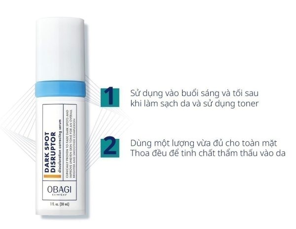 Tinh Chất Obagi Clinical Dark Spot Disruptor 30ml – Giải Pháp Giảm Nám, Làm Sáng Và Cải Thiện Sắc Tố Da