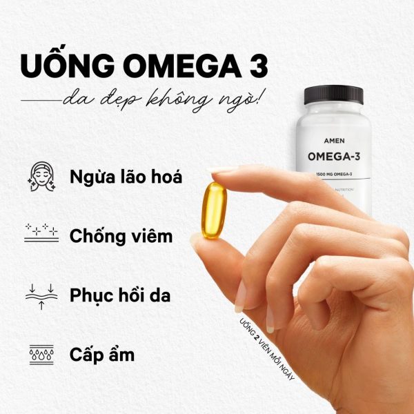 Viên Uống Dầu Cá Codeage Amen Omega-3 – Hỗ Trợ Tim Mạch & Làm Đẹp Da
