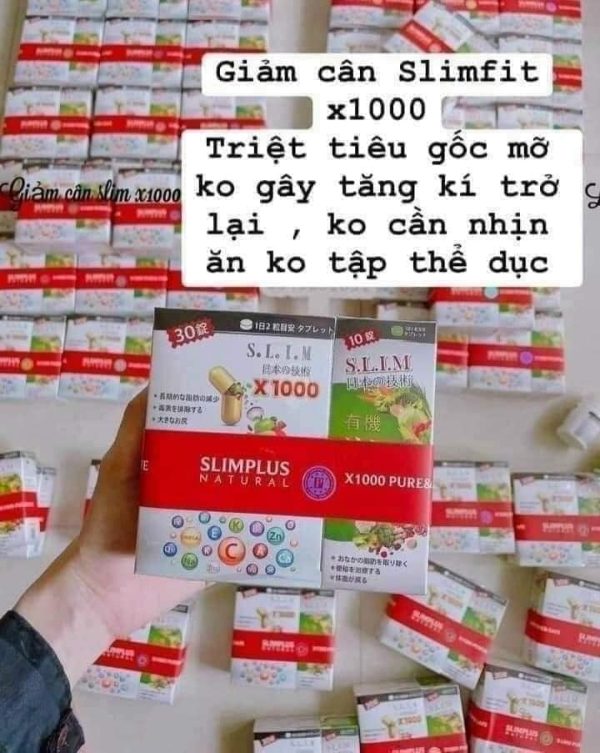 Viên uống giảm cân Slim X1000 chính hãng Nhật Bản