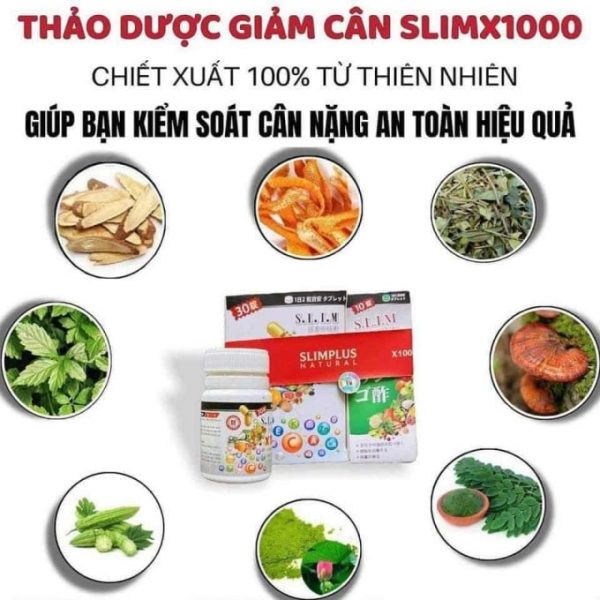 Viên uống giảm cân Slim X1000 chính hãng Nhật Bản