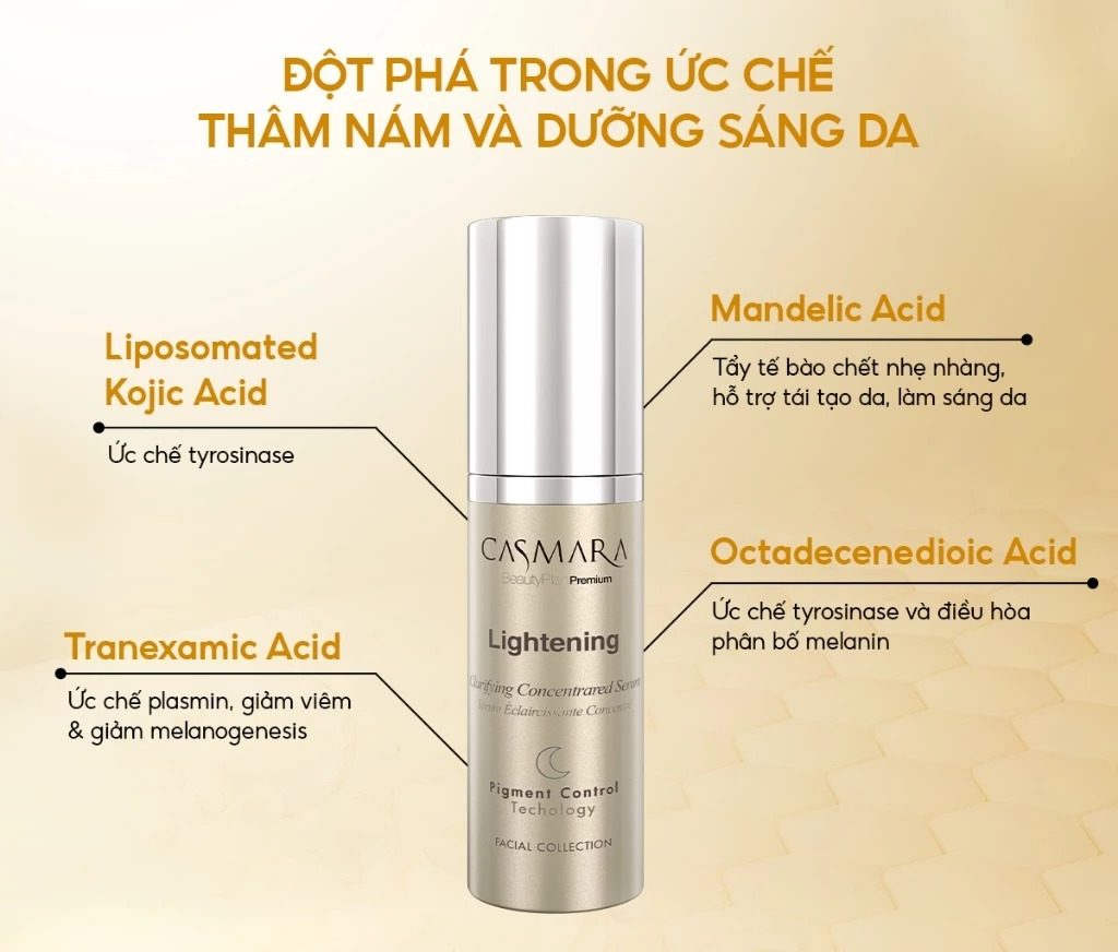 Cộng dụng Serum Casmara Lightening Clarifying Concentrated 30ml Serum Casmara Lightening Clarifying Concentrated 30ml – Hỗ trợ làm sáng da, cân bằng dầu và cải thiện da mụn
