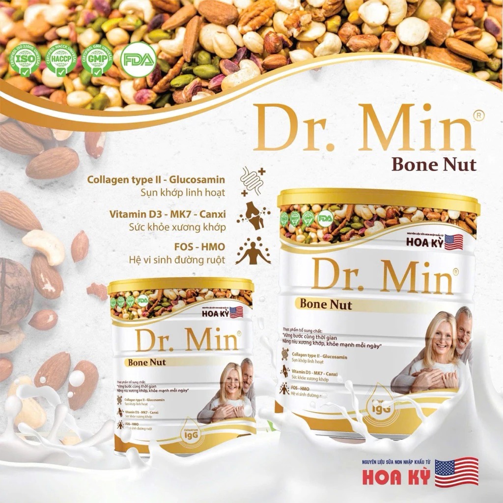 Thành phần Sữa hạt xương khớp Dr.min 650g Sữa hạt xương khớp Dr.min 650g – Lựa chọn dinh dưỡng tốt cho xương và sụn khớp